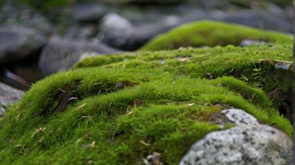 Obraz na płótnie Canvas moss on the stone