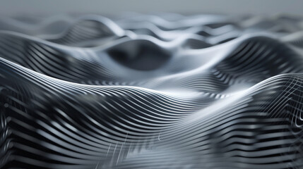 Dynamic distortions ripple through a field of geometric shapes creating a mesmerizing 3D backdrop