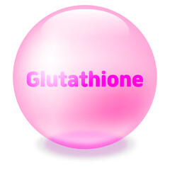 글루타치온 3D 이미지 일러스트. 글루타티온. Glutathione. 백옥주사. 신데렐라주사