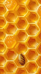 Honeycomb style background.  Vertical background 