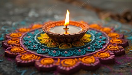 Candlelit Yoga: A Glowing Meditation Experience Generative AI