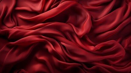 A top view of a rich and deep ruby red background, exuding passion and intensity