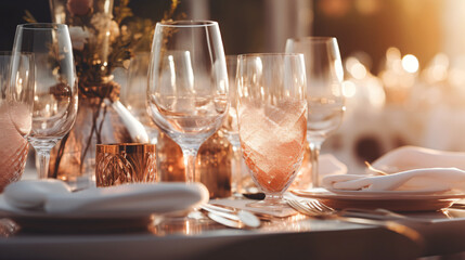 Luxury table settings