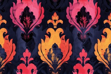 Ikat style colorful background 