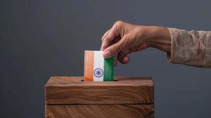 Indian election, Voting process - obrazy, fototapety, plakaty