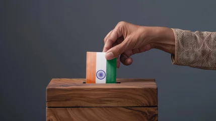 Fotobehang Indian election, Voting process © Ezio Gutzemberg