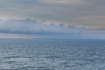 Offshore windmills near Aberdeen - 734700666