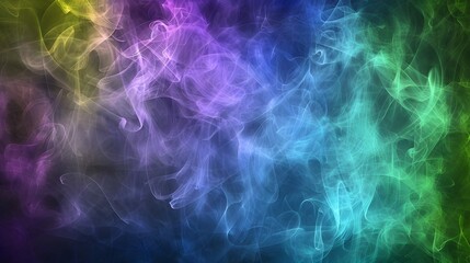 Fototapeta na wymiar abstract rainbow background mottled, smokey background in blue, green and purple