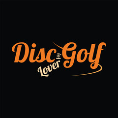 Disc golf logo and t-shirt design