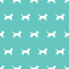 seamless pattern, dog art surface design for fabric scarf and decor
