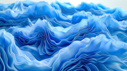 Obraz premium Elegant blue water texture, abstract wave and liquid design, vibrant and dynamic background pattern
