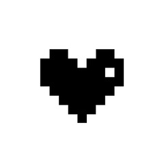 Obraz premium Love pixel icon, logo, shape, symbol, arts, design, icon