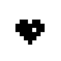 Obraz premium Love pixel icon, logo, shape, symbol, arts, design, icon