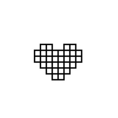 Love pixel icon, logo, shape, symbol, arts, design, icon