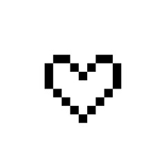 Love pixel icon, logo, shape, symbol, arts, design, icon