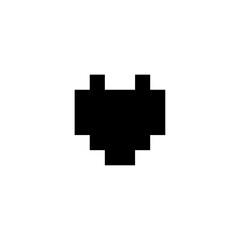 Love pixel icon, logo, shape, symbol, arts, design, icon