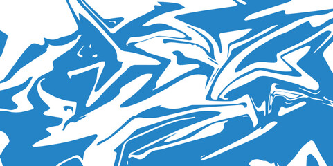 Abstract blue Marble with oil paint texture. Marbleized Stripes With marble ink texture. Splash of paint with Colorful liquid isolated on white background.