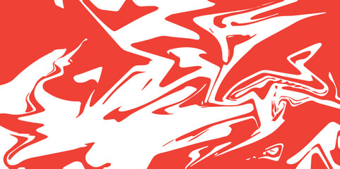 Abstract red Marble with oil paint texture. Marbleized Stripes With marble ink texture. Splash of paint with Colorful liquid isolated on white background.