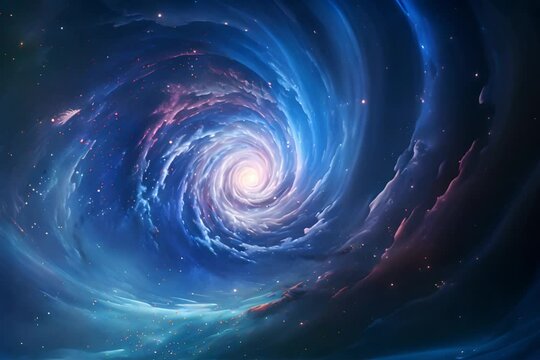 galactic vortex in outer space