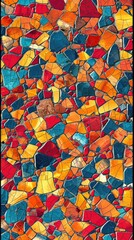 Mosaic background. Vertical background 