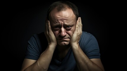 unmotivated bored man