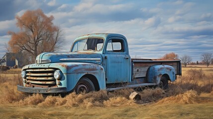 antique old farm truck