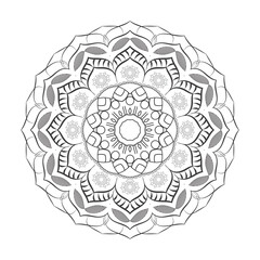 Mandala design for background design and coloring page