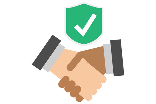 trust icon,Trust abstract concept vector illustration. Men shake hands, successful deal, business etiquette and honesty, corporate culture, company rules, thanks for the teamwork Love,vectors