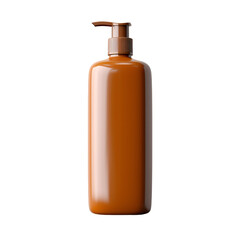 Amber color plastic Shampoo bottle - mockup 