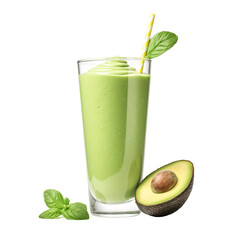 Glass of avocado juice