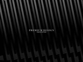 Abstract futuristic dark black background with modern design. Realistic 3d wallpaper with luxurious flowing lines. Elegant background for posters, websites, brochures, cards, banners, apps, etc.