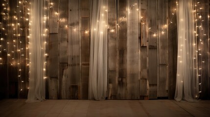 farmhouse barn wood with lights