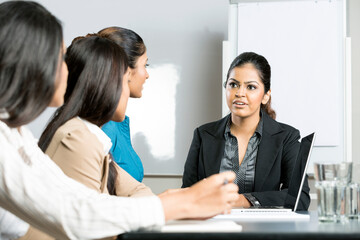 Fototapeta premium Indian business women in a meeting