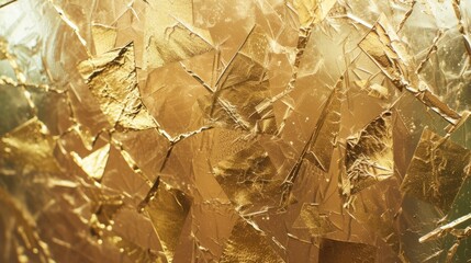 Gold foil background.
