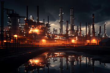 Fototapeta premium Industry factory on background