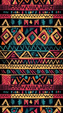 Tribal style colorful background 