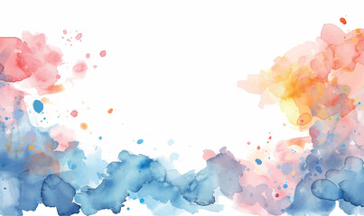 abstract watercolor background with splashes