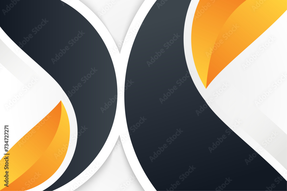 Poster vector curve circular geometric abstract background. trendy illustration design for brochure or flye