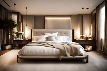 luxury modern weeding bed room with new design
