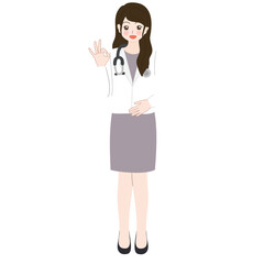 female doctor cartoon 
