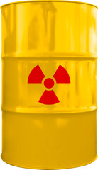 Radioactive waste drums seen from the front © shibadog