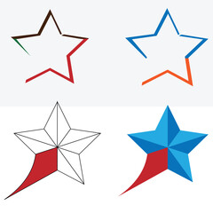  4 Star symbol illustration