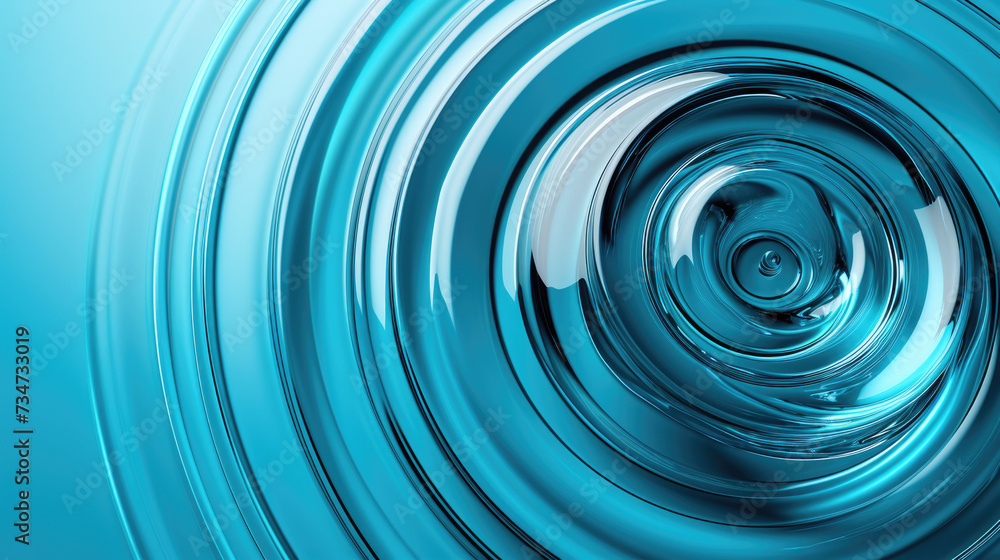 Poster close-up view of circular object against vibrant blue background. this image can be used for various