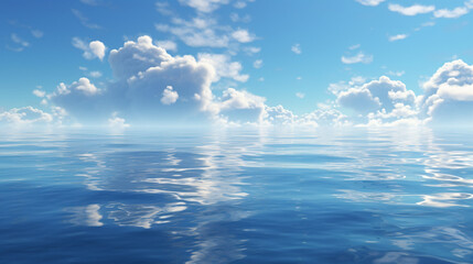 Cloud and water surface