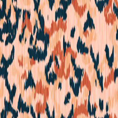 Ikat Leopard skin pattern textile print wild animal fur
