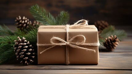 wood rustic holiday gift