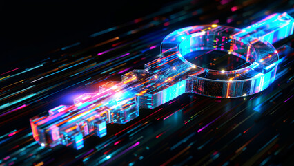 Cybernetic Security: A Holographic Digital Key
