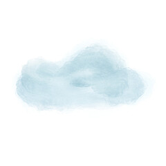The cloud water color paint png image.