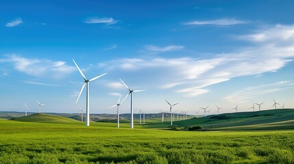 electricity wind turbine farm