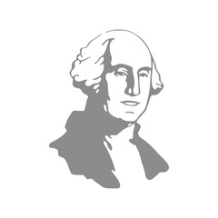 George Washington sign, George Washington vector, america president day